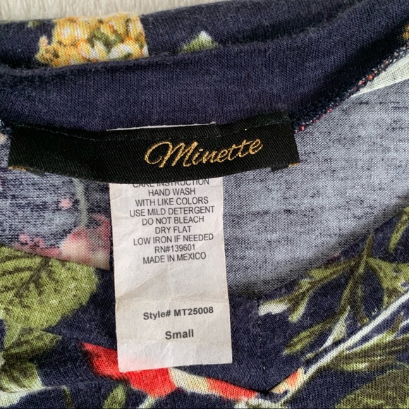 Minette Floral Long Sleeve Tee - Picture 2 of 5